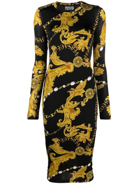 versace jeans pulloverkleid baroque|Versace Jeans online shopping.